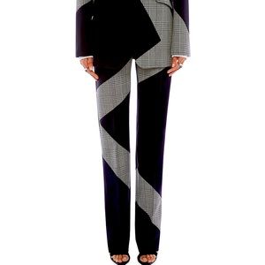 Alexander McQueen Prince of Wales Wool-Blend Cigarette Pants